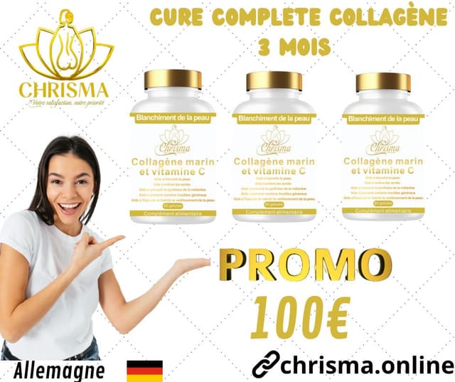 Cure Complète de Capsules de Collagène